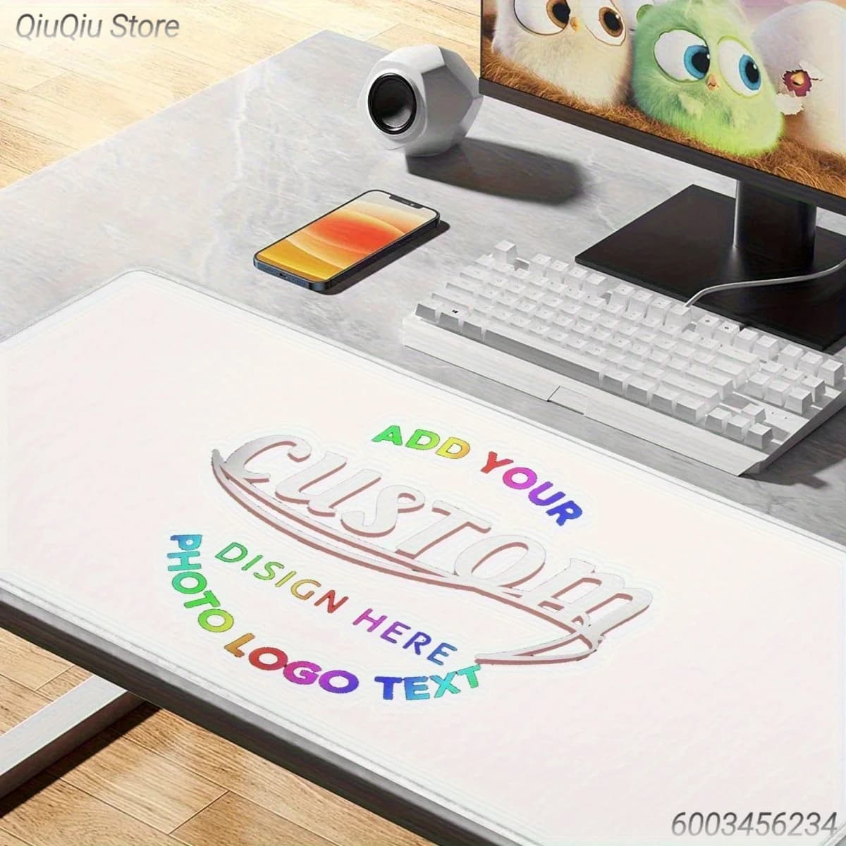 Custom Sports Theme Mouse Pad Team Logo Print Waterproof Rubber Desk Mat Perfect Gift for Sports Fans and Gaming Lovers