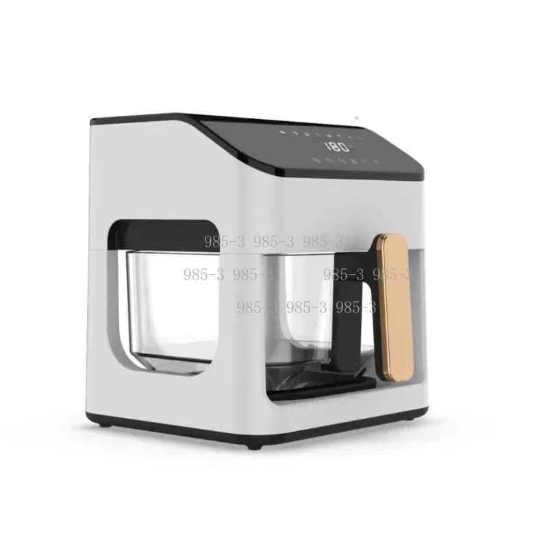Friggitrice Elettrica Domestica da 8,5L, Pentola in Vetro Trasparente con Controllo Intelligente della Temperatura