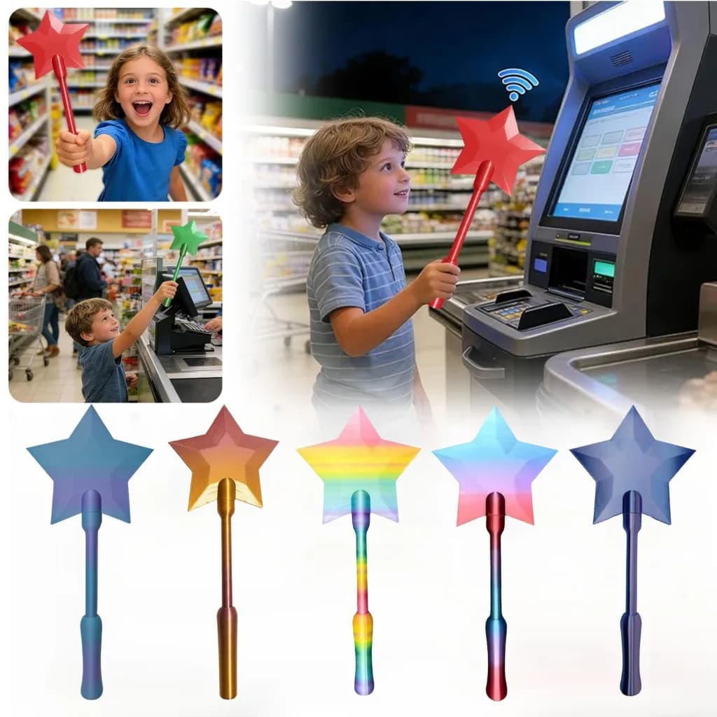 Nuovo Bastone di Pagamento 3D Stampato 2026 a Forma di Stella a Cinque Punte con Funzione Tap To Pay, Porta Carte NFC a Forma di Stella per Uso Quotidiano