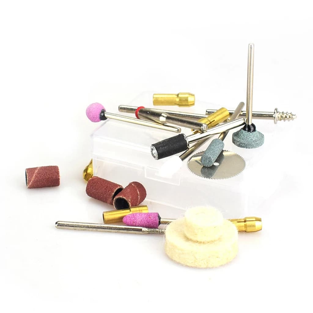 (AIMA) Set Mini Trapano e Smerigliatrice Rotante 10W per Hobby e Modellismo - Rosso
