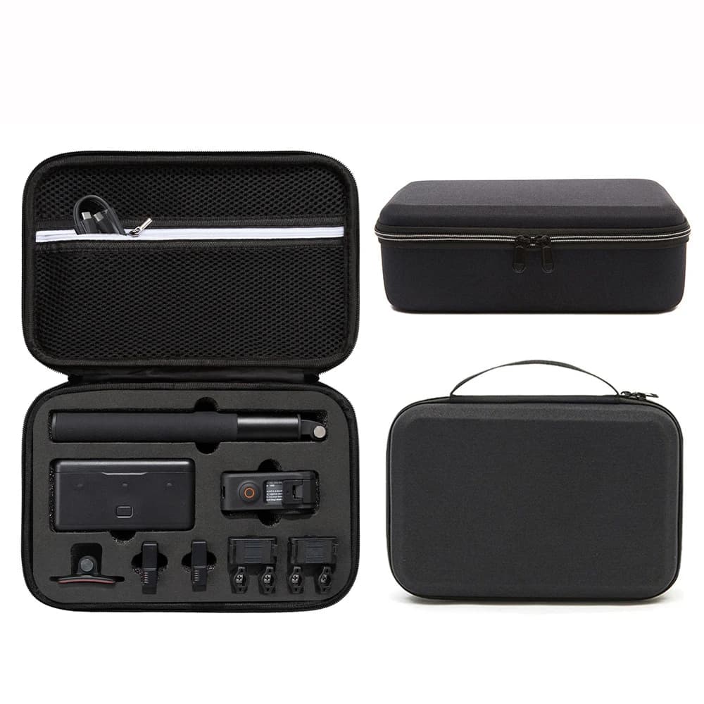 Portable Storage Combo Bag for DJI Osmo Action 5 Pro Shockproof Sports Camera Case for Transport Nylon EVA