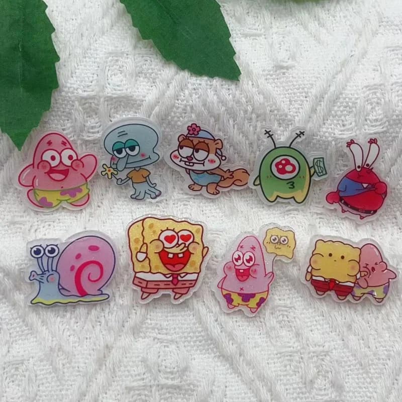 10 pieces of resin curse cartoon enamel curse cute earrings DIY keychain bracelets pendants jewelry accessories production