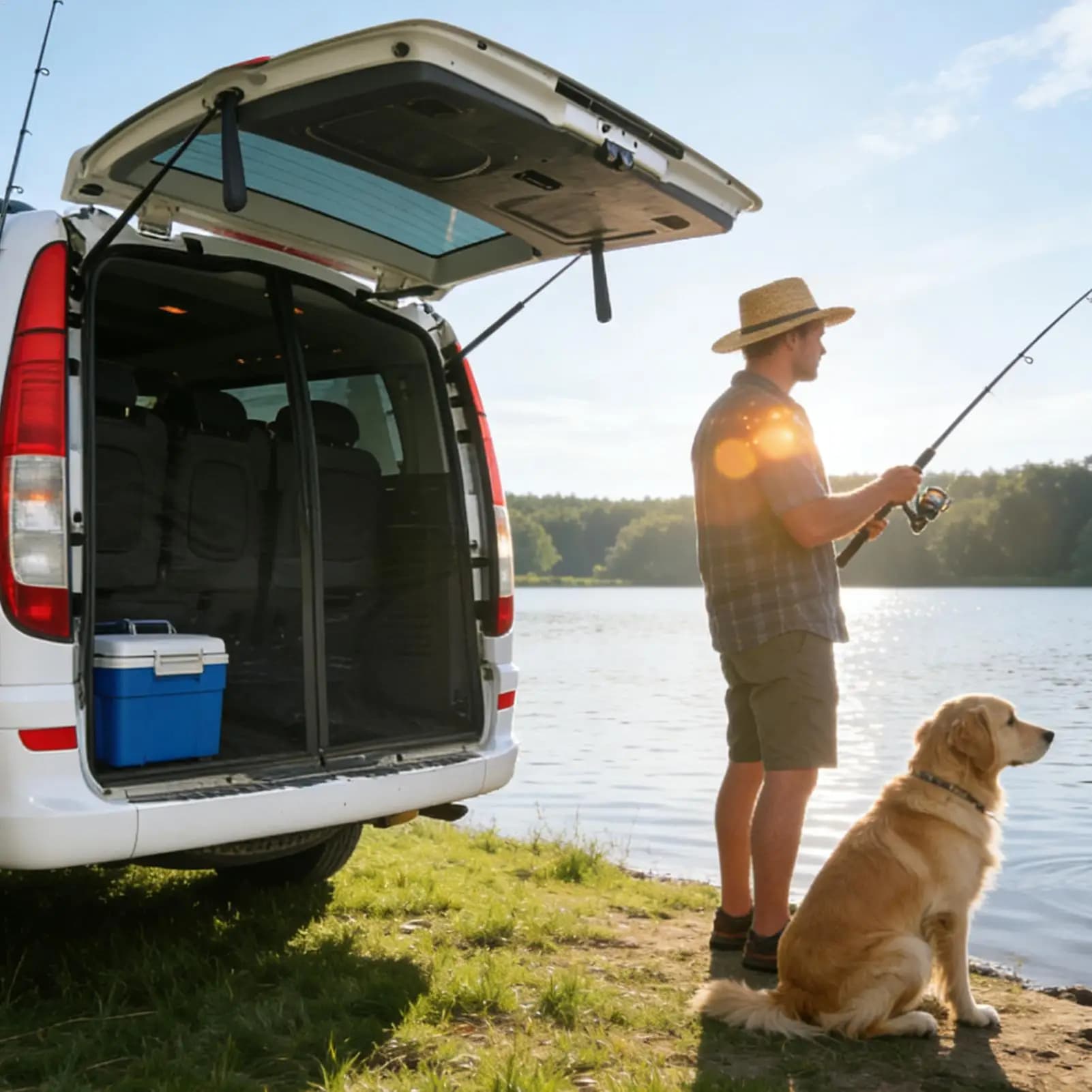58x57 inch car rear hanger net Magnetic hanger for camping tent for trailer truck truck