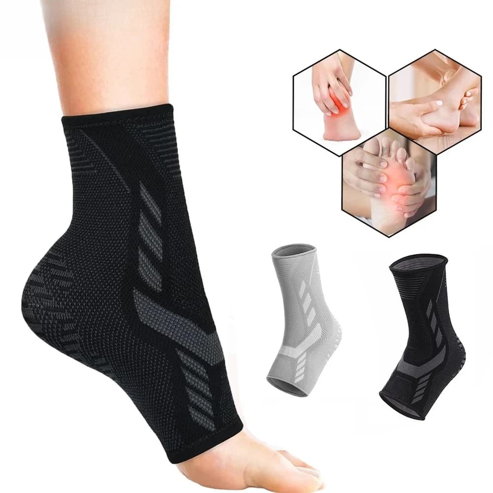 Cintura di supporto per caviglia Maglia elasticizzata Sollievo dal dolore Manica di compressione Recupero infortuni Tutore per articolazioni Protezione Cintura elastica per palestra sportiva