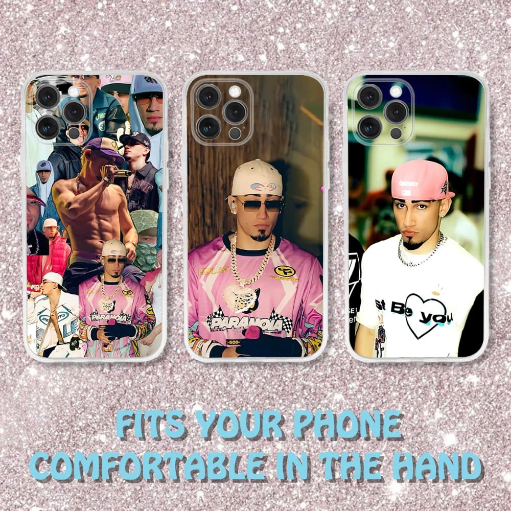 Omar Courtz Singer Phone Case For iPhone 16,15,14,13,12,11 Pro,Max,Plus,X,XS,XR,SE,Mini Transparent Silicone Soft