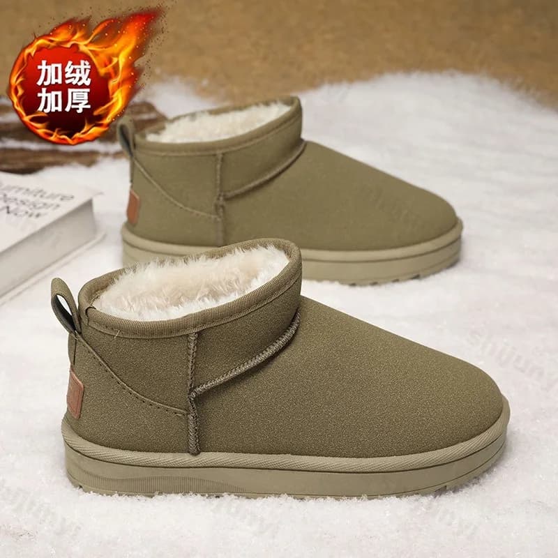 2025 Nuovi stivali da neve da uomo Stivaletti comodi antiscivolo invernali Scarpe di cotone calde Stivaletti casual in peluche per esterni alla moda