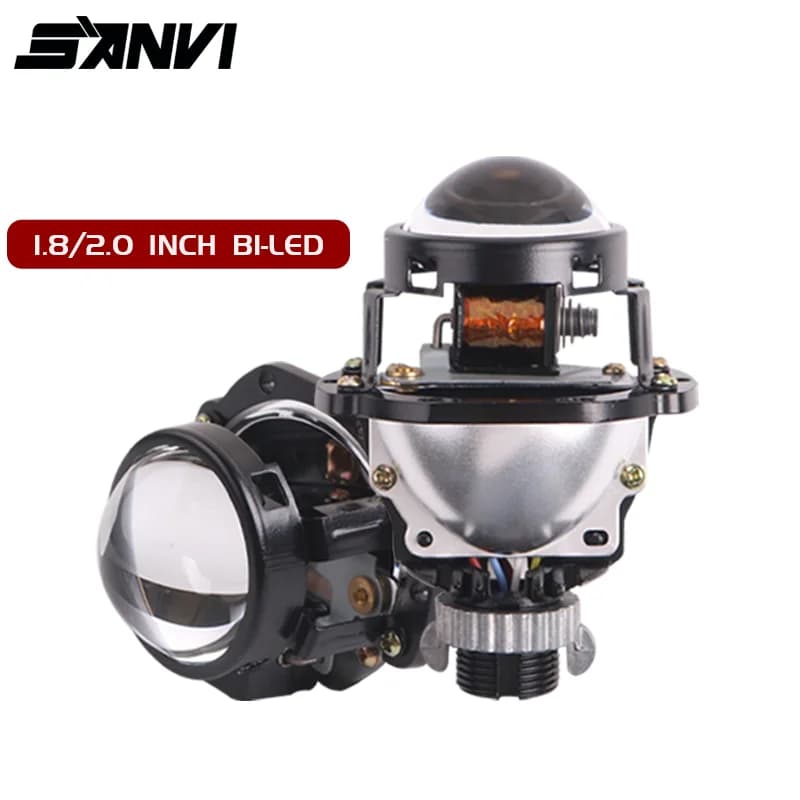 1.8 2.0 pollici Bi LED lenti per proiettori fari H7/H4/9005/9006 LED luce per auto per moto mini auto lenti lampadina retrofit 90W