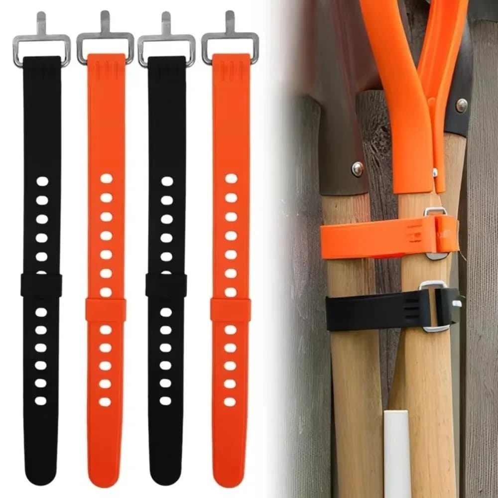 Cinghia di Tensione in Gomma con Fibbia, Regolabile e Riutilizzabile, per Fissaggio Bagagli, 35/45/55cm, Cinghia a Sgancio Rapido per Fissaggio Cavi