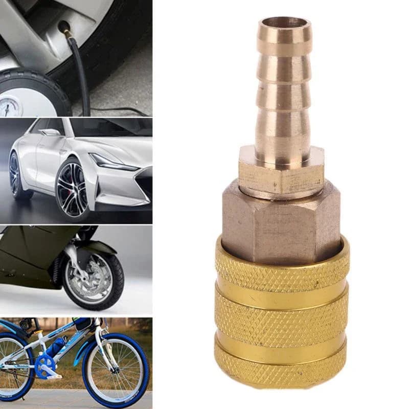 Morsetto a Clip per valvola per pneumatici per auto ugello per pompa mandrino pneumatico per auto sgancio rapido collegare connettore di gonfiaggio adattatore per pompa di gonfiaggio 8mm/6mm