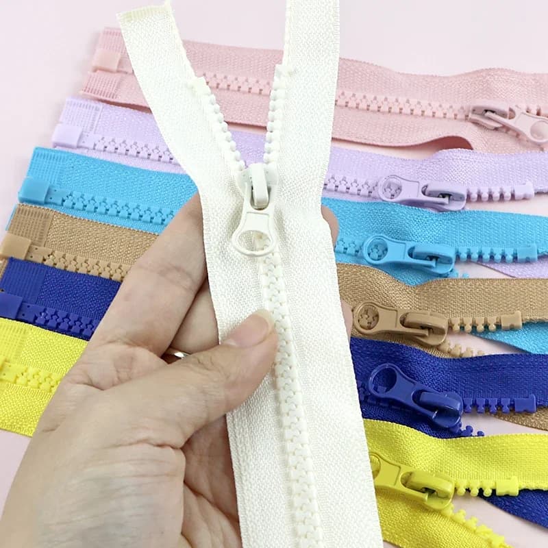 5-20 pezzi 5 # Mini cerniera colorata in resina per vestiti per bambole Cerniere aperte da 15 cm Collare con cappuccio Borsa con cerniera separabile Accessori per cucire
