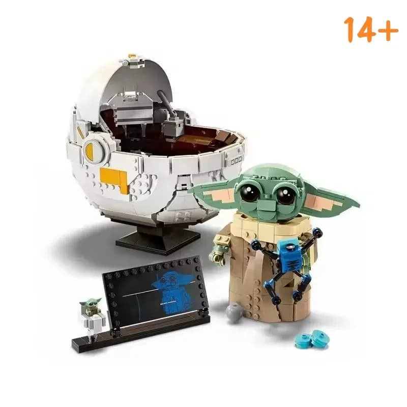 Disney 75403 1048PCS Space Ship Baby Stroller Building Blocks Modello dettagliato Regali di compleanno compatibili con i mattoncini LEGO
