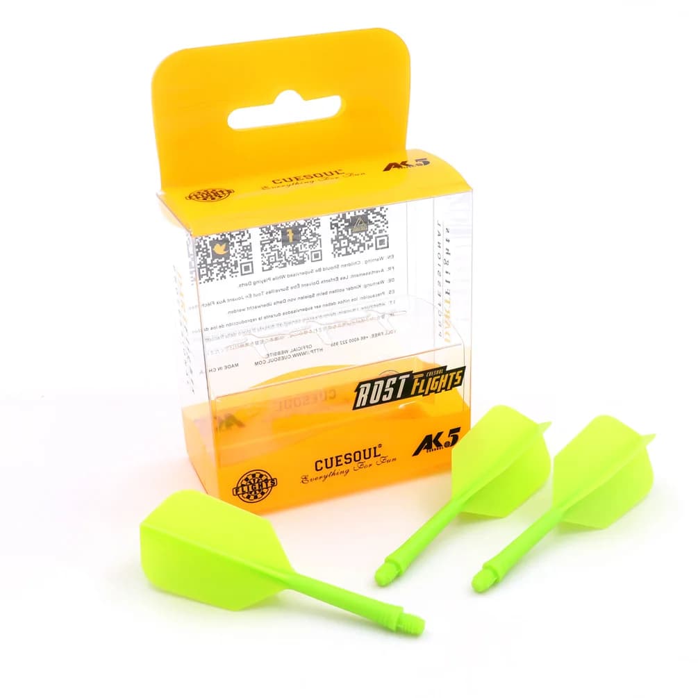 CUESOUL AK5 Albero per freccette integrato e voli di forma sottile M-28 mm, set di 3