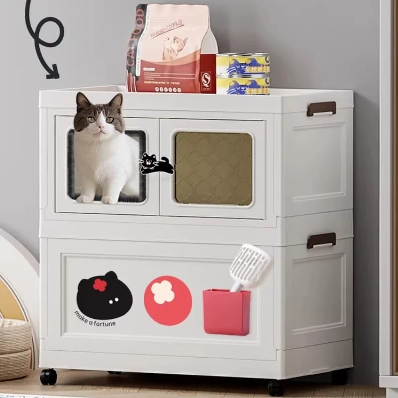 Lettiera Automatica Extra Large per Gatti, Accessori per Toilette, Cassetta Igienica, Sandbox, Areneros Para Gatos, Articoli per la Casa