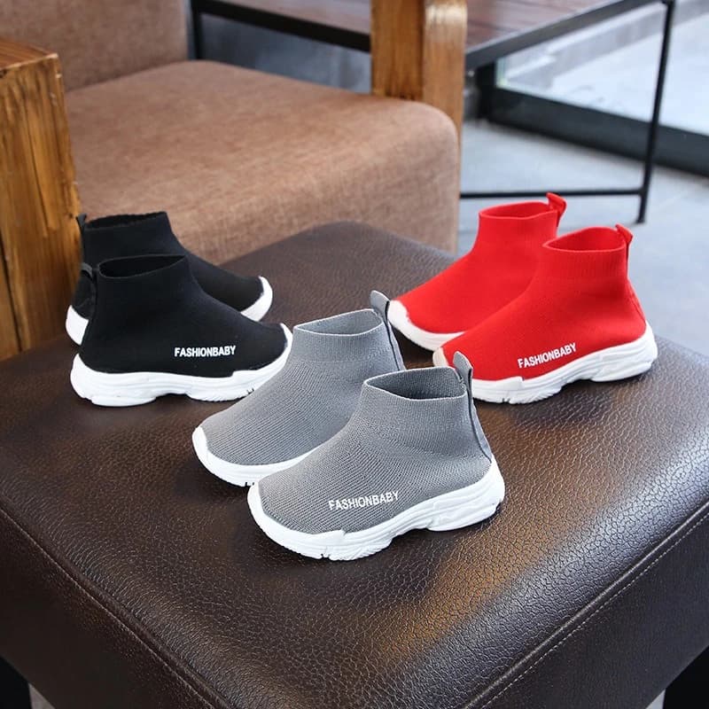 Child Casual Sockshoe New European Style Spring Summer Autumn Daily Versatile High Elasticity Walkingshoe Child Travel Sportshoe