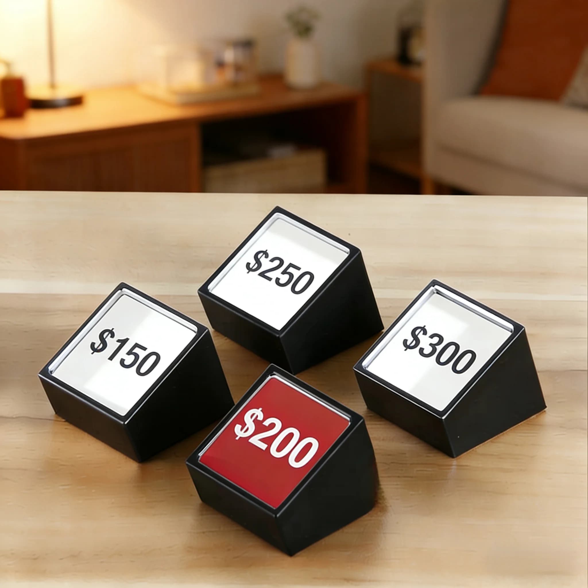 10 Pezzi Porta Etichette in Acrilico 30x30mm, Supporto per Cartellini Prezzi, Porta Etichette Alimentari in Plastica, Porta Cartellini di Prezzo