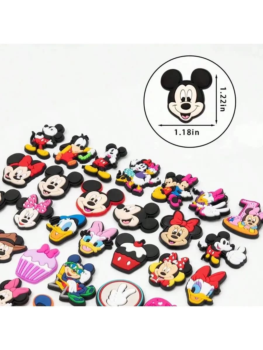 10pcs Mouse Random Shoe Decorations Accessories Charms For Clogs Bogg Bag Bubble Slides Sandals