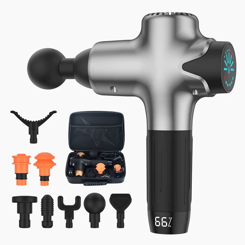 Smart Gun Band High-profile LCD Display 4800 mAh 8 heads massager therapy for body recovery Relax Fitness muscle pain relief