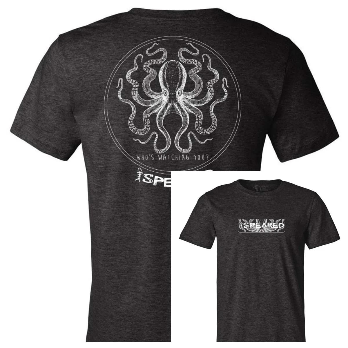 Spearfishing Octopus T-shirt _The Kraken _ Fishing High-end Luxury Unisex Style Both of Men and Women