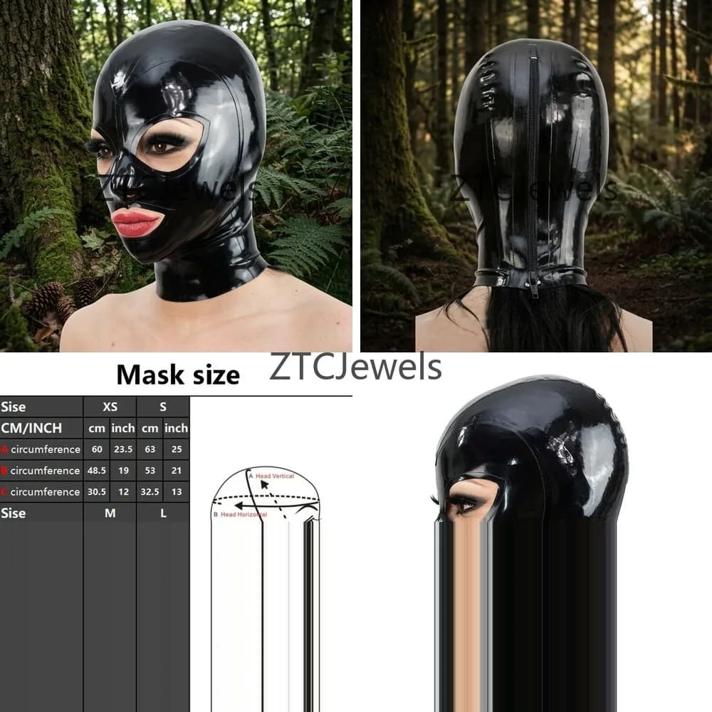Maschera Integrale in Lattice con Occhi e Bocca Aperti, Accessorio per Costume Cosplay e Feste in Maschera, Unisex