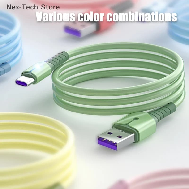 Cavo USB a ricarica rapida per caricabatterie mobile Android Type-c Caricatore dati per Xiaomi Huawei per giochi