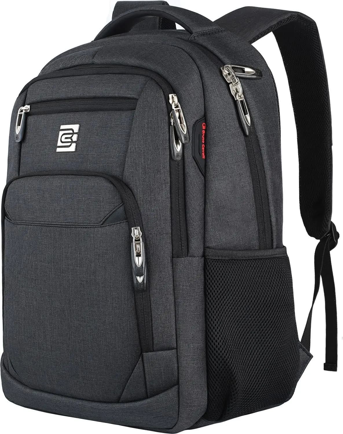 17 Inch Laptop Backpack, Thin Computer Bag, Resistant And Anti-theft, Water Resistant, For Men And Women, Suitable for 15.6 Inch notebook - Black