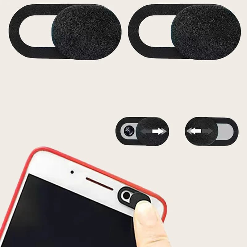 2 Pezzi Adesivo Anti-spionaggio per Lenti, Copertura Webcam in Metallo per Fotocamera Smartphone e Computer