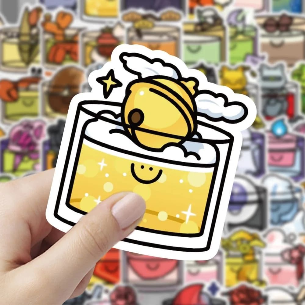 60 adesivi a forma di cocktail shaker a forma di cartone animato - Divertenti decalcomanie per la registrazione di decorazioni fai-da-te e barIl negozio di vita