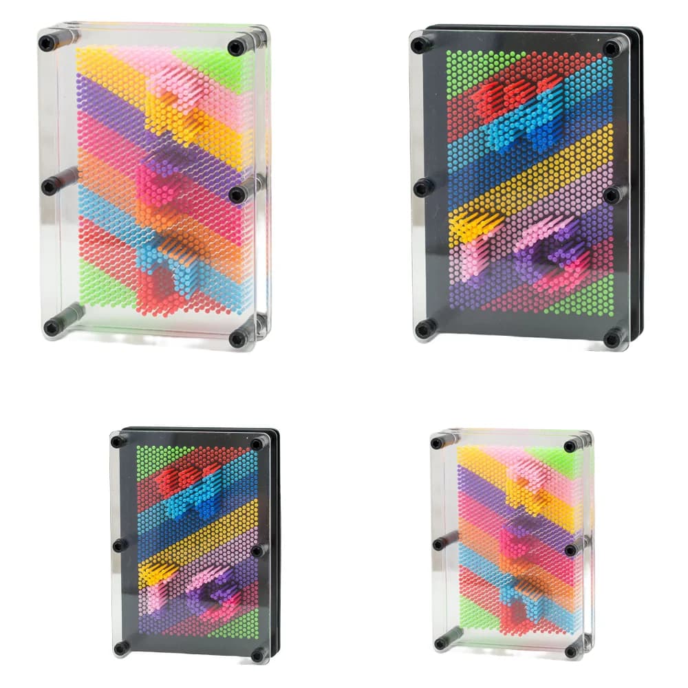 3D Clone Spilla in metallo Antistress Art Clone Forma a mano Modello Giocattoli per bambini Pinscreen Ago Bordo Sculture Pittura Intaglio Pinart Regalo