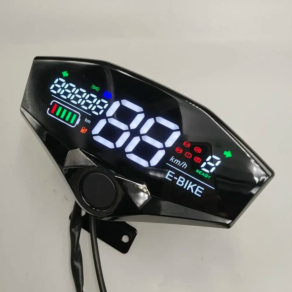 Display per scooter Bicicletta elettrica Cruscotto Triciclo Tachimetro 48v60v72v84v96v Strumento generale Parte di conversione moto
