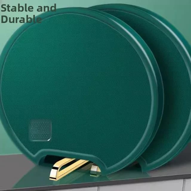 Rotatable Kitchen Plastic Cutting Board 360 Degrees Double-sided Stand-up PE Chopping Board Green Kitchen Worktop Board