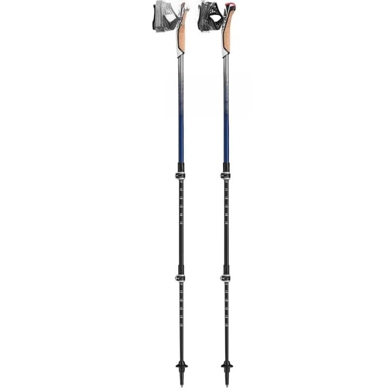Light and adjustable trekking poles for hiking, walking, Nordic fitness travel support