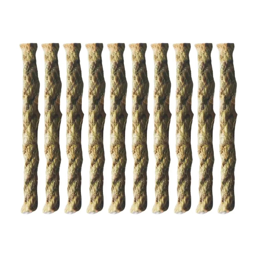 10 pieces stopper outdoor survival cable hemp lighter camping fire start hemp stopper outdoor camping rope survival tools
