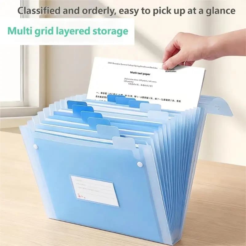 Large Capacity File Organizers Document File Folders Waterproof Size File Bag