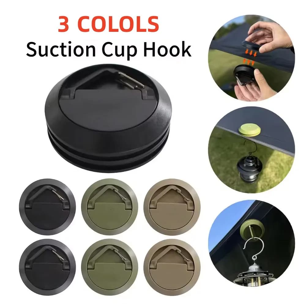 Magnetic Hook for External Tent, Multipurpose Portable Clamp for Tent Attic, Suction cup, Camping Stopper, Cherosene Lamp Hook