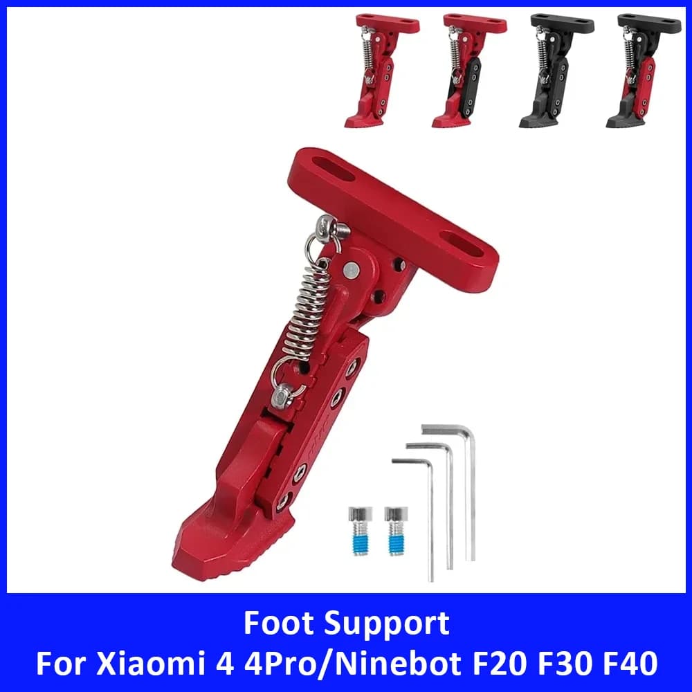 Supporto per il piede regolabile per Xiaomi 4 4Pro 4Lite 4 Ultra Ninebot F20 F30 F40 Accessori per scooter elettrici Cavalletto di parcheggio laterale Parte
