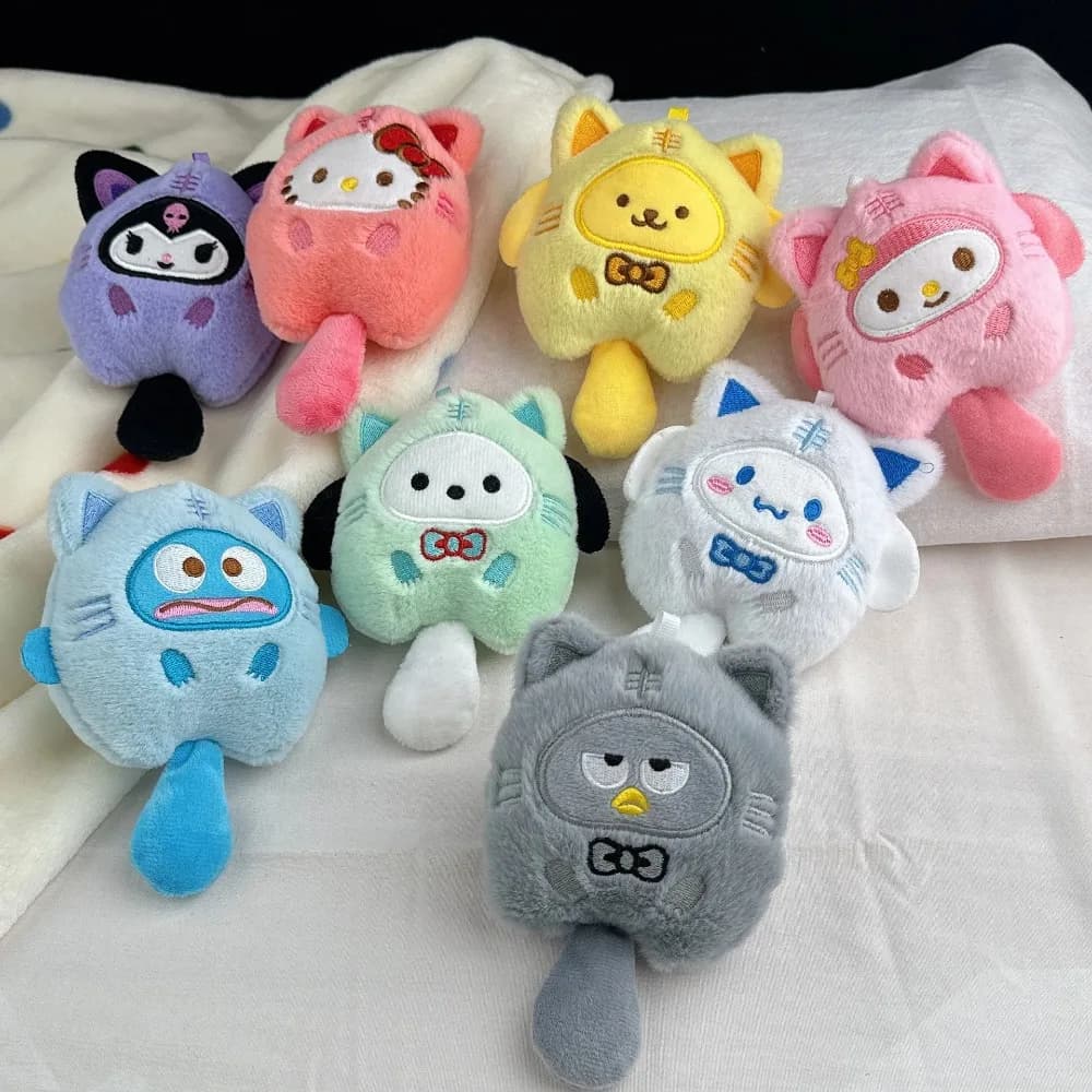 Keychain Hello Kitty Cute, Padded Toy, Accessories Anime Kuromi, Backpack Pendant, Christmas Gifts for Boys and Girls