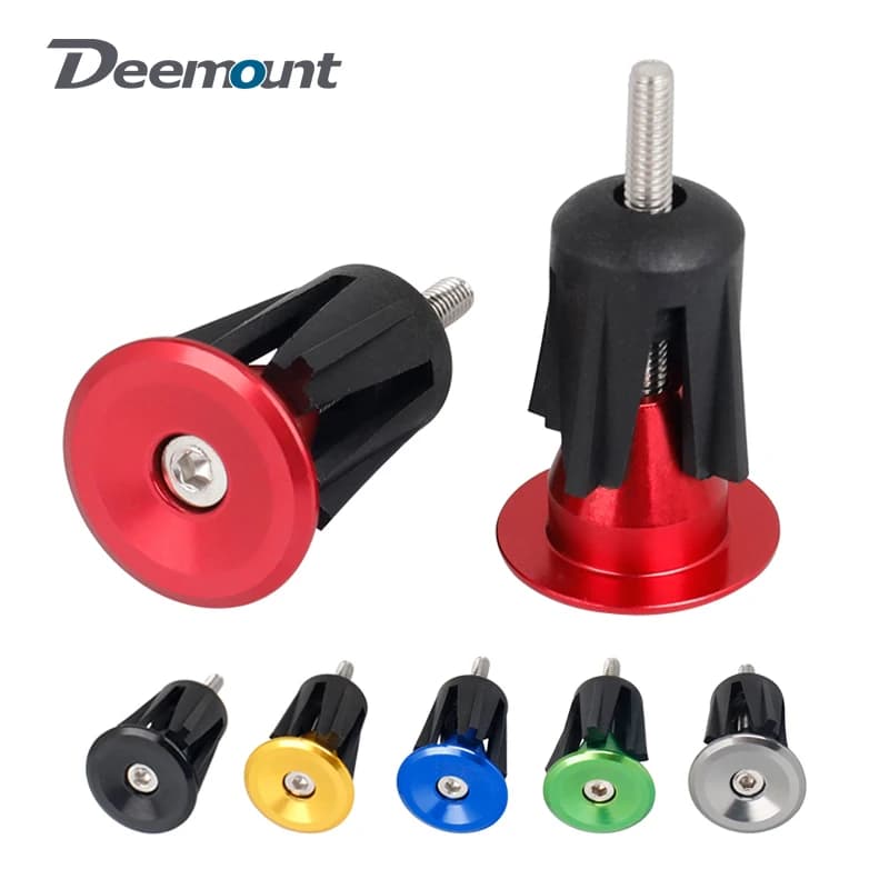 Deemount 1 paio di manopole per bicicletta tappo per manubrio tappo per impugnatura inserto per impugnatura parti del ciclo CNC adatto al diametro. 17-23mm