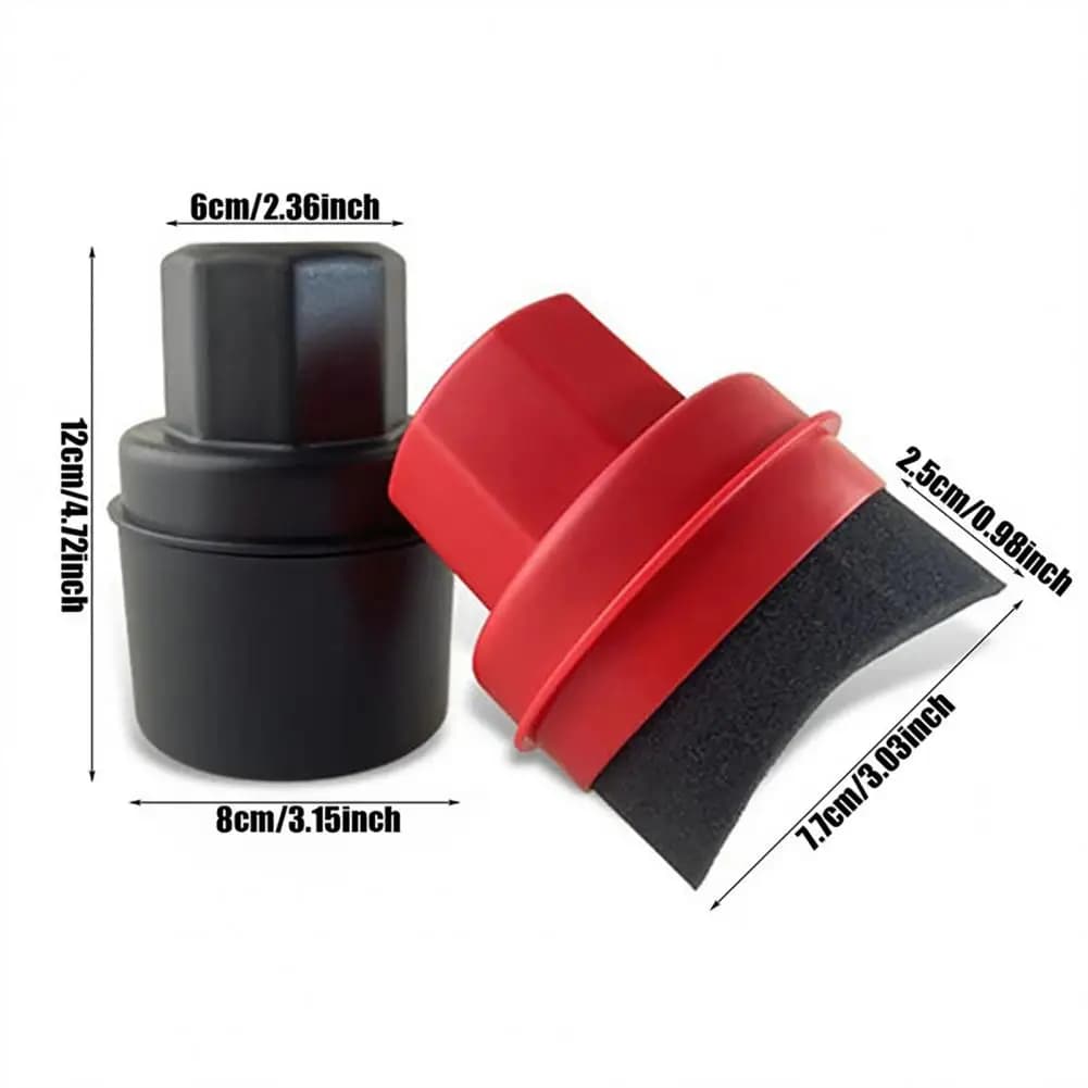 Applicatore per lucentezza pneumatici per auto 8 * 12 cm con testa curva Applicatore per medicazione pneumatici per autoveicoli Spazzola per cera per ruote automatiche Strumenti per dettagli auto