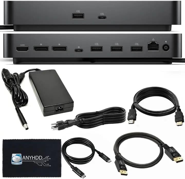 Docking Station Pro Smart - 10Gbps, Garanzia di 3 Anni, Supporta Monitor Doppi/Tripli e Display 4K con Alimentatore da 180W