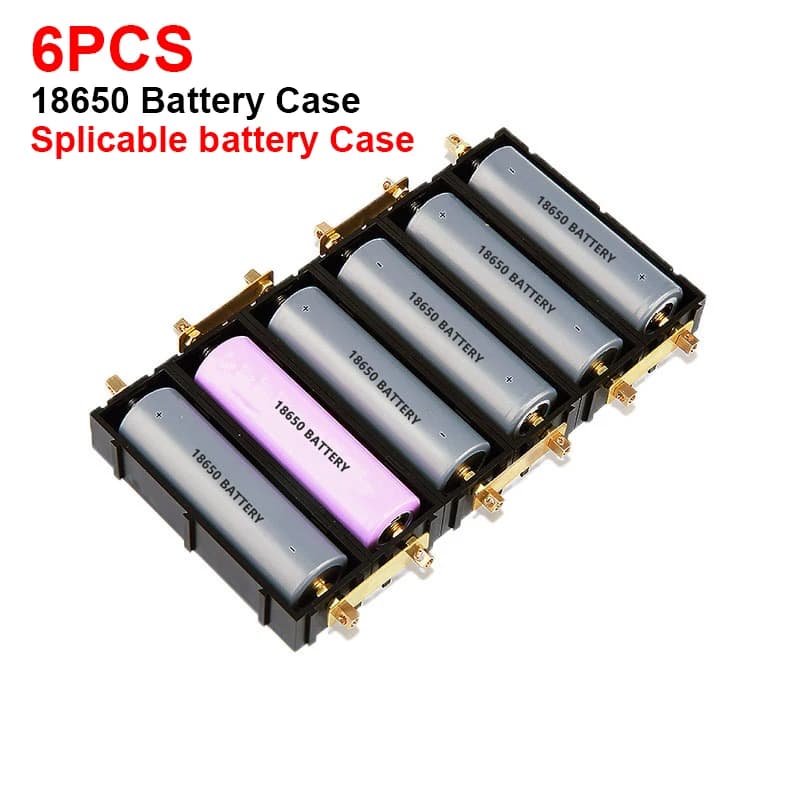 Slot per batteria impiombabile/custodia per batteria 21700/18650/supporto per scatola batteria al litio senza saldatura pilastro elettronico in rame ad alta corrente