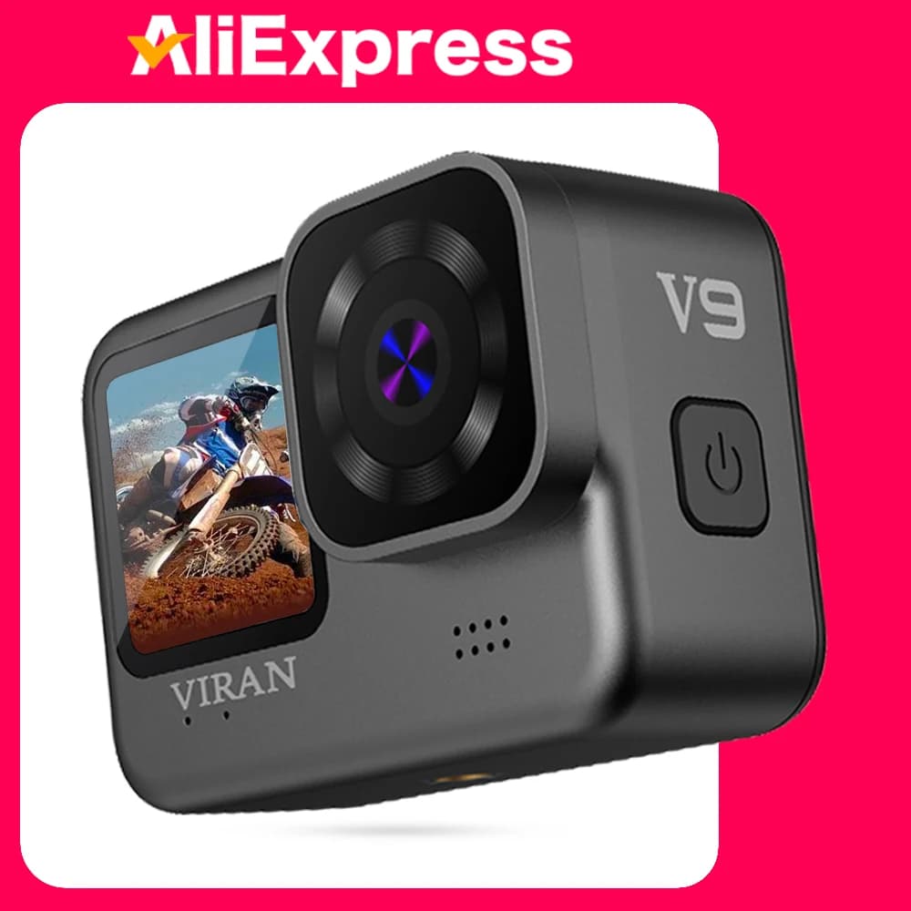 NUOVA CERASTES V9 4K WiFi Anti-shake Action Camera Go con schermo di controllo remoto Telecamera sportiva impermeabile pro drive recorde