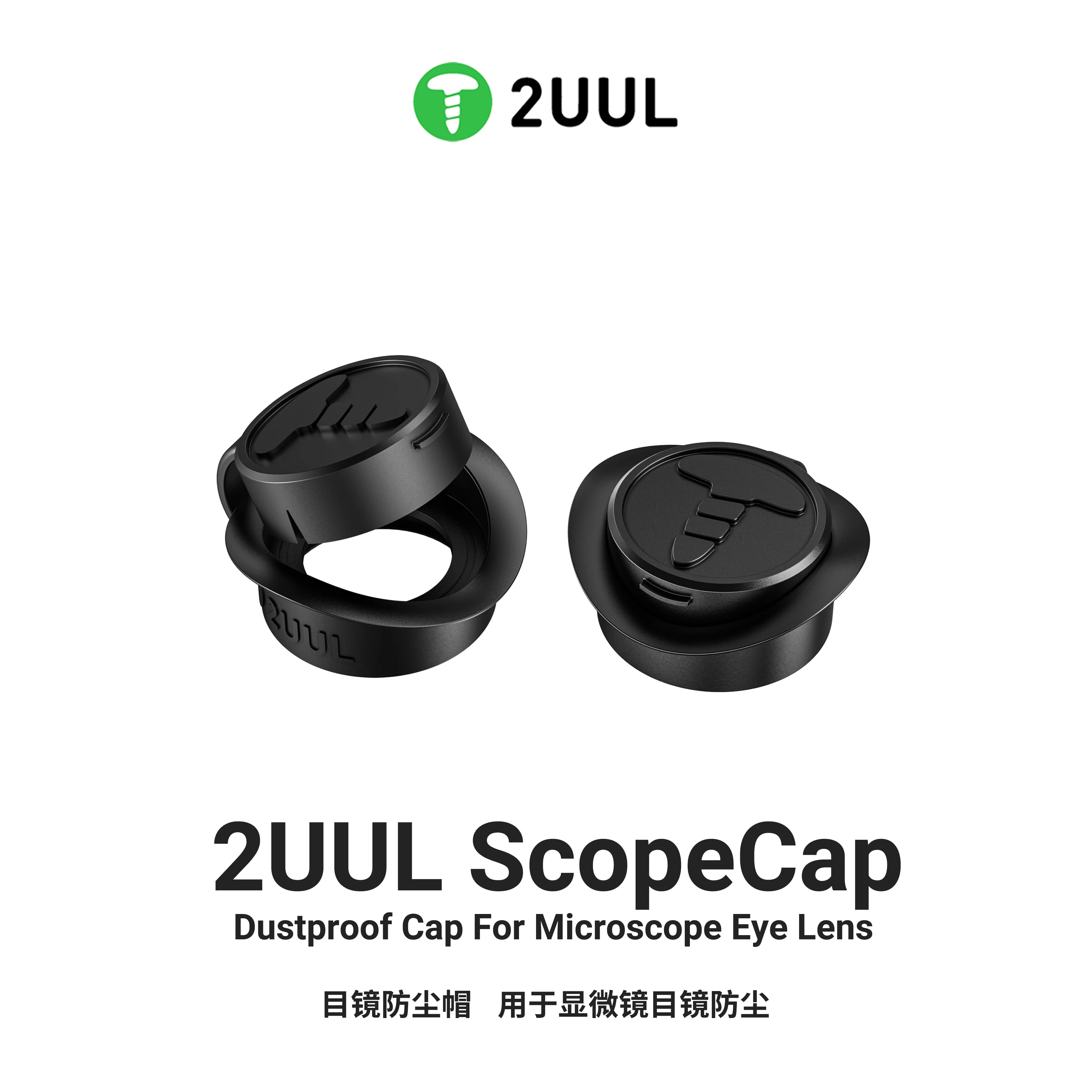 2UUL MS81 ScopeCap Tappo antipolvere per lente oculare per microscopio per microscopi industriali stereo Accessori per cappuccio antipolvere in gomma morbida