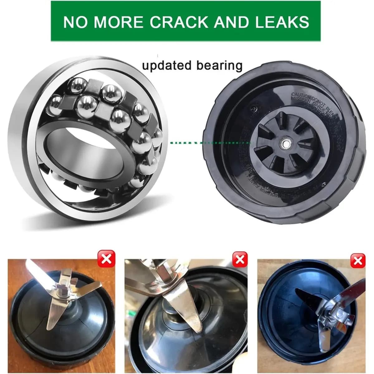 Spare parts for 7-ring blender blade 2 pieces compatible with the accessories of the top lid of the Auto IQ BL682-30