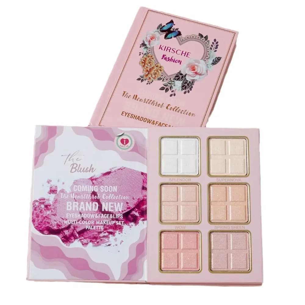 Palette Ombretti Pieghevole a 5 Strati, Kit Trucco Portatile a Lunga Durata, Palette Illuminante Facile da Applicare