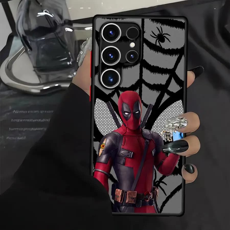 Cover per Telefono per Samsung Galaxy S26 S22 S24 Plus S21 Note 20 10+ S25 Ultra S20 S23 FE Marvel Deadpool Spiderman