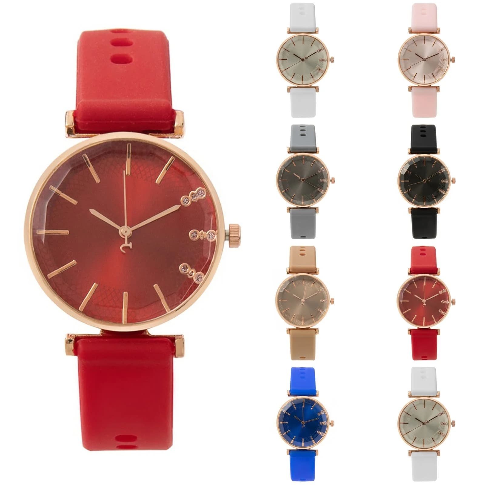 Fashion Style Simple Style Women's Watch Wrist Watch With Hot Sale Women's Quartz Movement Casual New Popular Wrist Watch With Silicone Elastic Strap