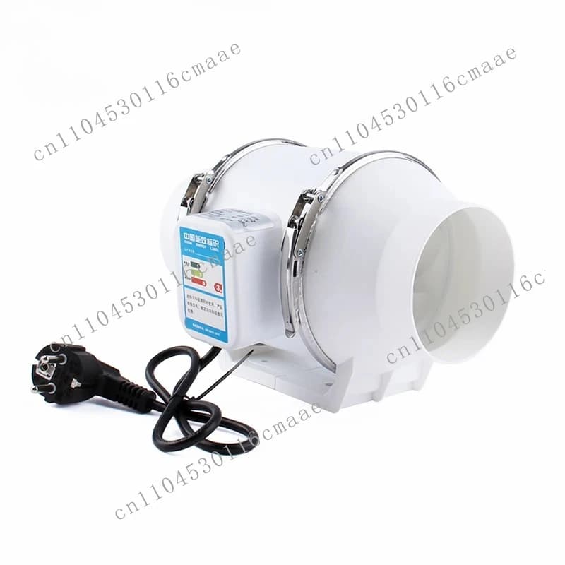 Ventilatore di scarico 3/4/5 pollici Silenzioso Tubo in linea Condotto Ventilatore Estrattore Ventilatore Purificatore d'aria Cucina Wc Parete Booster 110/220V