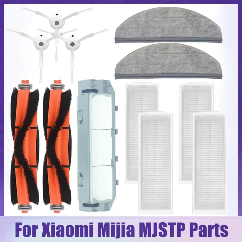 Per Xiaomi Mijia MJSTP robot aspirapolvere pezzi di ricambio coperchio spazzola principale spazzola laterale Mop panno stracci sostituzione filtro Hepa