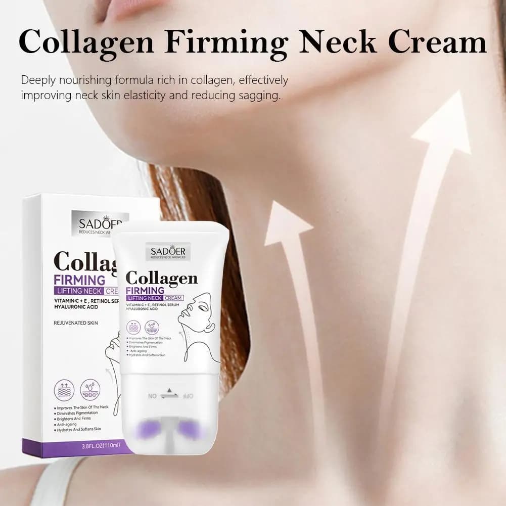 New collagen firming neck cream moisturizing lifting message roller neck beauty cream neck care skin