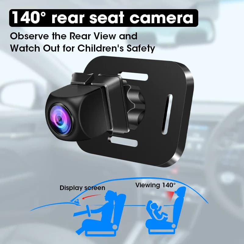 HD 1080P Car Baby Back Seat Camera Child In-car Monitor Camera per autoradio Dash Cam Specchietto retrovisore Cruscotto Schermo di visualizzazione